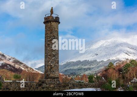 Glenfinnan Monument, Lochaber, Schottland, Großbritannien Stockfoto