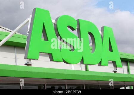 Allgemeine Ansichten von ASDA in Gillingham, Großbritannien. Stockfoto