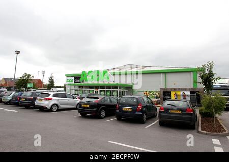 Allgemeine Ansichten von ASDA in Gillingham, Großbritannien. Stockfoto