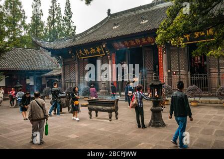 Chengdu-Wenshu-Tempel ein buddhistischer Tempel in China. Stockfoto