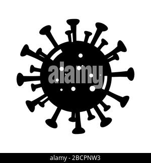 Virensymbol, Logo, Zeichen isolierte Vektordarstellung Stock Vektor