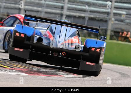 Imola, Italien 3. Juli 2011: Peugeot 908 HDI FAP 2011 LMP1 des Teams Peugeot Sport Total von Anthony Davidson und Sebastien Bourdais im Einsatz Stockfoto