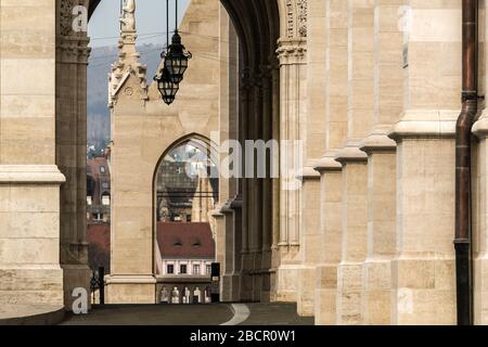 Ungarn, Budapest - das Parlament ist derzeit das größte Gebäude in Ungarn und immer noch das höchste Gebäude in Budapest Stockfoto