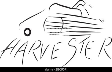 Feldhäcksler Stock Vektor