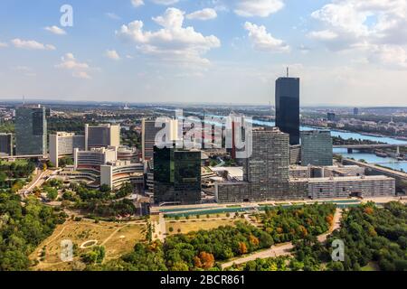 Donau-Stadt Wien, Geschäftsablenkung, Österreich Stockfoto