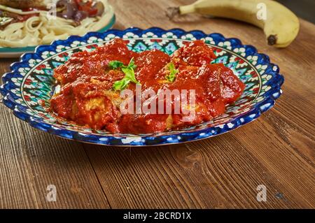 Ambulthiyal - Srilankan Sweet and Sour Fish Curry Stockfoto