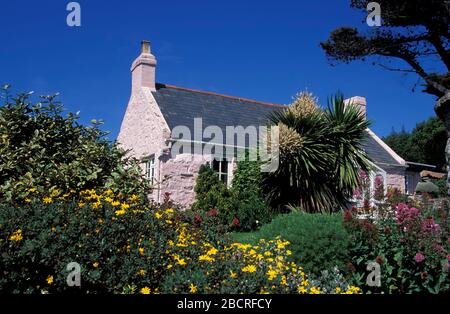 Herm Insel, typisches Haus, Kanalinseln, Vereinigtes Königreich, Europa Stockfoto