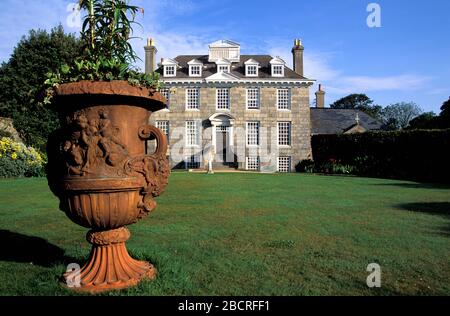 Sausmarez Manor, Guernsey Island, Kanalinseln, Großbritannien, Europa Stockfoto