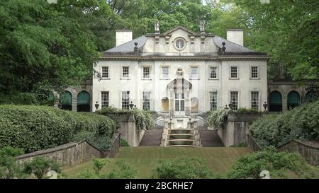 Famous Swan House in Atlanta - Teil des Atlanta History Center - ATLANTA, USA - 22. APRIL 2016 Stockfoto