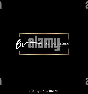 LU Initial Letter Handschreiben Logo handgezeichneter Vorlagenvektor, Logo für Schönheit, Kosmetik, Hochzeit, Mode und Business Stock Vektor