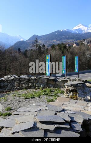 La Maison Forte du Chatelet. Saint-Gervais-les-Bains. Haute-Savoie. Frankreich. Stockfoto