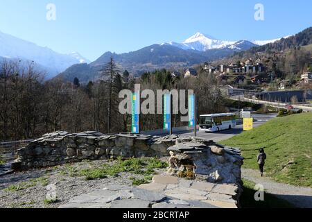 La Maison Forte du Chatelet. Saint-Gervais-les-Bains. Haute-Savoie. Frankreich. Stockfoto