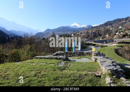 La Maison Forte du Chatelet. Saint-Gervais-les-Bains. Haute-Savoie. Frankreich. Stockfoto