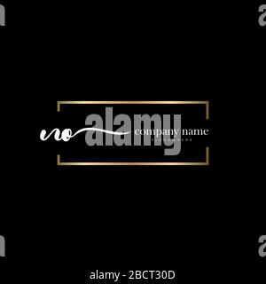 KEIN Anfangsschreiben Handschreiben Logo handgezeichneter Vorlagenvektor, Logo für Schönheit, Kosmetik, Hochzeit, Mode und Business Stock Vektor