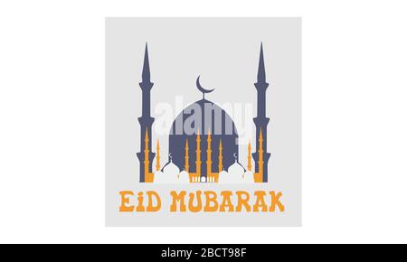 Eid ul azha eid ul fitar Grußkarte Poster Muslime Ereignis Stock Vektor