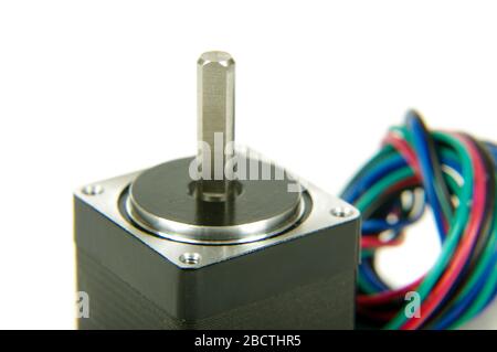 Schrittmotor oder Schrittmotor für präzise Bewegung in cnc verwendet Stockfoto