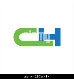 Anfangsbuchstabe ch Logo oder hc Logo Vector Designvorlage Stock Vektor