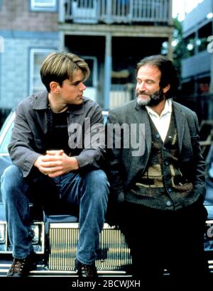 Film still, Matt Damon und Robin Williams, "Good will Hunting" © 1997 Miramax File Reference # 33962-359THA Stockfoto