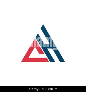 Anfangsbuchstabe ch Logo oder hc Logo Vector Designvorlage Stock Vektor