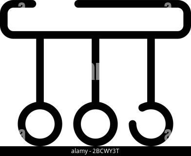 Kugelpendel, Umriss Stock Vektor