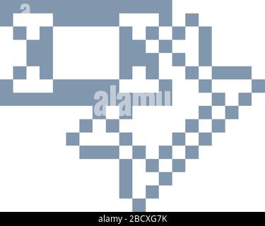 Tickets Pixel 8-Bit Video Game Art Symbol Stock Vektor