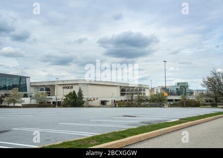 King of Prussia Mall, Pennsylvania, USA wegen Coronavirus Covid-19 geschlossen Stockfoto