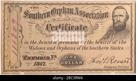 Stonewall Jackson. S/NPG.84.406 Stockfoto