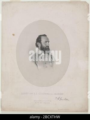 Stonewall Jackson. NPG.84.346 Stockfoto