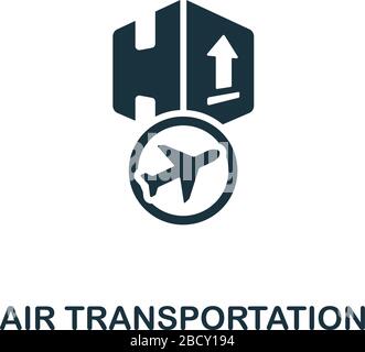 Symbol für Lufttransport. Einfache Illustration aus der Ladungssammlung. Creative Air Transportation Symbol für Webdesign, Vorlagen, Infografiken und mehr Stock Vektor