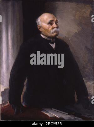 Georges Clemenceau. Die United States war Portraits Commission verpflichtete Cecilia Beaux, dieses Porträt von Georges Clemenceau zu malen, dem Premier Frankreichs, der den Friedensvertrag über den ersten Weltkrieg in Versailles im Jahr 1919 unterzeichnete. Stockfoto