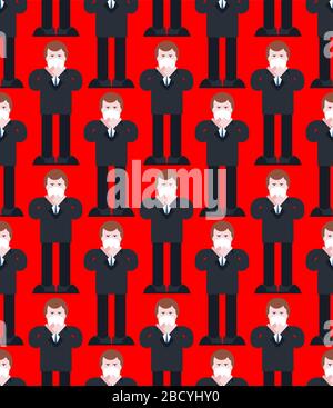 Muster infizierter Personen nahtlos. Coronavirus Infektionshintergrund. Epidemie der Krankheit. Ausbreitung der Krankheit Stock Vektor