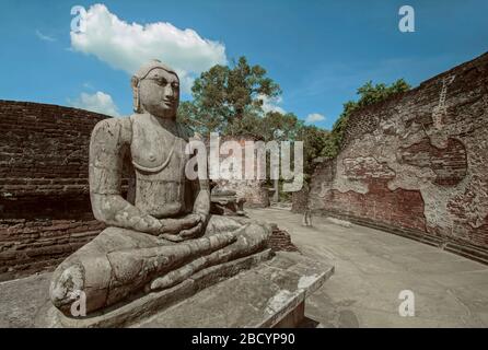 Ruinen Von Polonnaruwa, Sri Lanka. Polonnaruwa Ist Das Zweitälteste Der Königreiche Sri Lankas Stockfoto