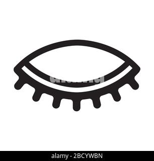 Auge, Vision, View Vektor Symbol / geschlossen Stock Vektor