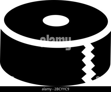 Klebeband, Gaffer Band, Verpackungsband Vektor-Symbol Illustration Stock Vektor