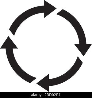 symbol „neu laden/Zyklus“ Stock Vektor
