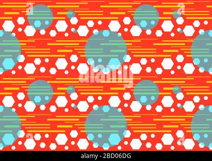 Nahtloses Muster Geometrische Abstrakt Bunt Stockfoto