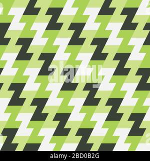 Abstrakter Hintergrund des Zickzack-Vektors. Geometrisches, nahtloses Muster für den Stoffdruck Stock Vektor