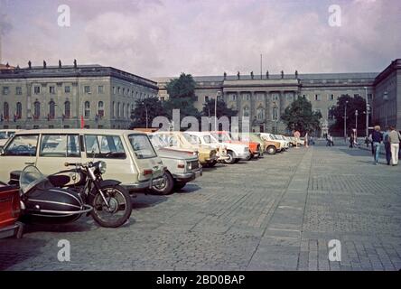 Humboldt Universität, Oktober 1980, Ost-Berlin, Ostdeutschland Stockfoto