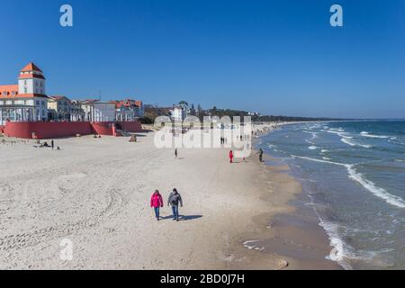 Hotels am Strand von Binz auf der Insel Rugen, Deutschland Stockfoto