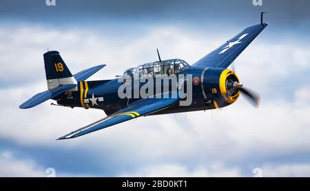 Grumman Avenger Flypast Stockfoto