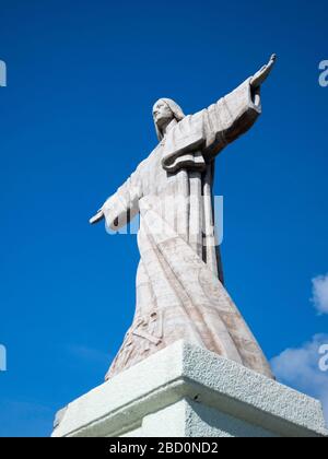 Cristo Rei berühmter touristischer Aussichtspunkt in Ponta do Garajau, Funchal, Madeira Stockfoto