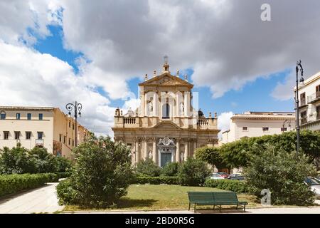 Santa Teresa alla Kalsa Barockkirche in Palermo, wurde im Jahr 1686-1700 gebaut Stockfoto