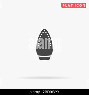 Dampfbügel-Vektor-Symbol. Glyph-Style-Zeichen. Einfaches, handgezeichnetes Illustrationen Symbol für Konzeptinfografiken, Designs Projekte, UI und UX, Website o Stock Vektor