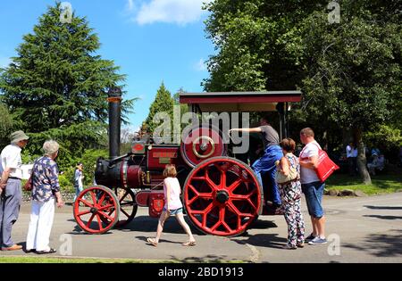 Aveling und Porter Tractor, The Pirate, erbaut 1920, Pontypridd Car Show, Ynysangharad war Memorial Park, Wales, Großbritannien Stockfoto