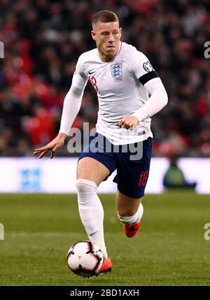 Ross Barkley von England - England gegen Tschechien, UEFA Euro 2020 Qualifikationsturnier - Gruppe A, Wembley-Stadion, London - 22. März 2019 nur redaktionelle Verwendung Stockfoto