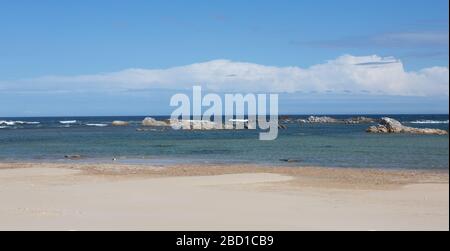 Strand Am Indischen Ozean Stockfoto