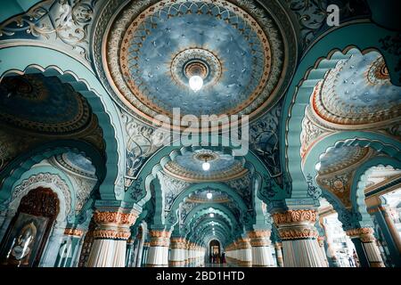 Mysore-Palast in Indien Stockfoto