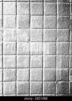 Alte Textur mit Fußboden oder Wandrechteck. Schwarz-weißer Grunge Hintergrund. EPS8-Vektorgrafiken. Stock Vektor