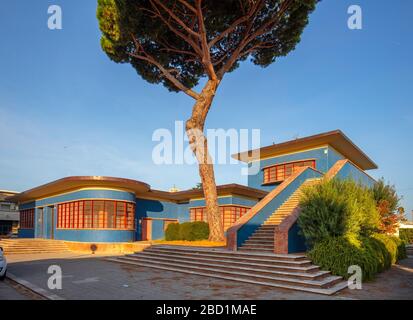 Palazzo delle Poste, Sabaudia, Latina, Latium, Italien, Europa Stockfoto