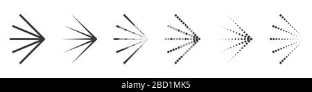 Sprühsymbole. Satz von Sprühwolkensymbolen. Vektorgrafiken. Wassersprühsymbole isoliert. Stock Vektor
